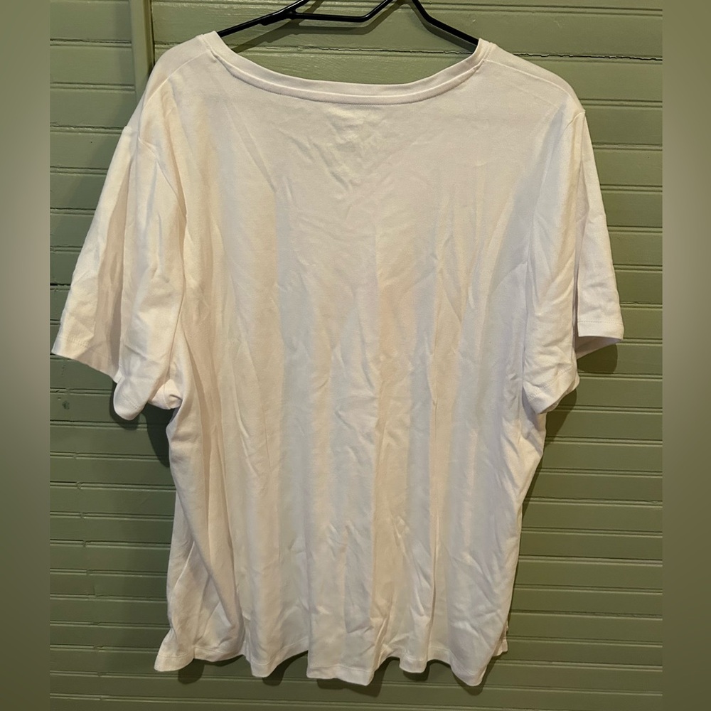 NWOT Kim Rogers Women's Rainbow Heart T-shirt Size 1X - Picture 6 of 6